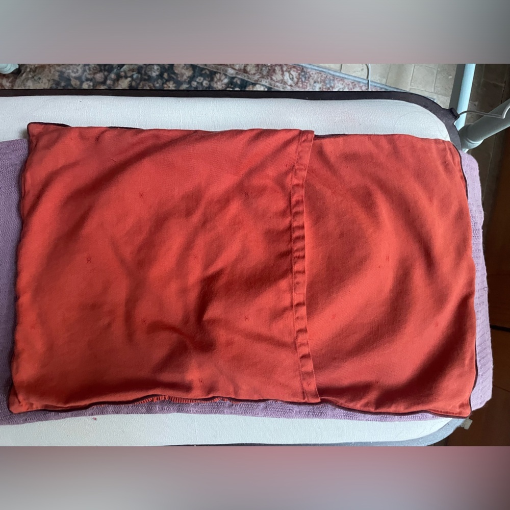 Hermes Classic Orange Pillow Cover Authentic Logo VGUC - Picture 5 of 13